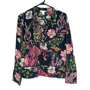 H & M Top size 4 Fairy Grunge Dark Floral Bloomcore Cottagecore Boho